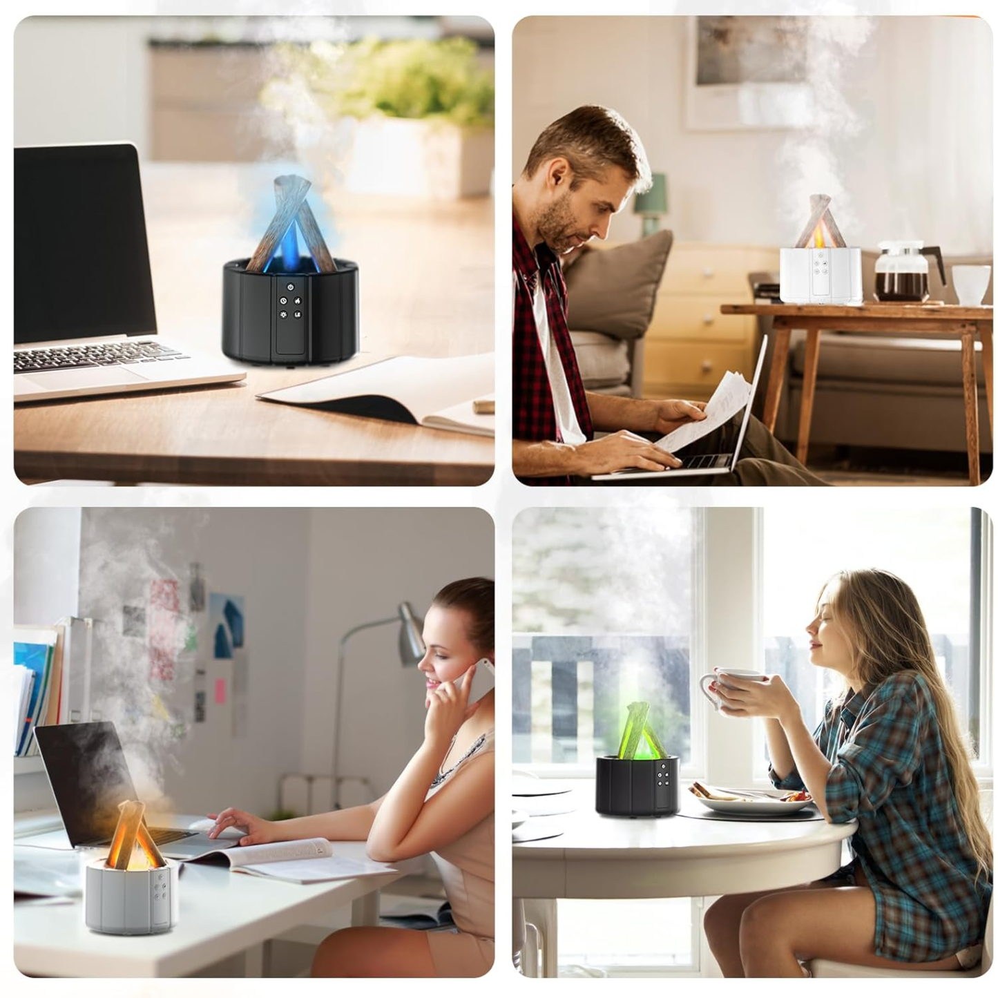 Humidificador Fogata Relajante con Mando