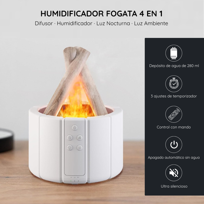 Humidificador Fogata Relajante con Mando