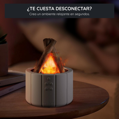 Humidificador Fogata Relajante con Mando